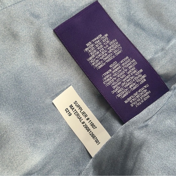 Ralph Lauren Purple Label Chambray Suit Size 4 Made In Italy - Picture 3 of 7